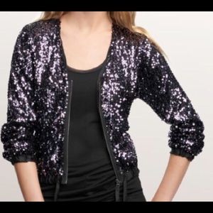 Gap sequin bomber
